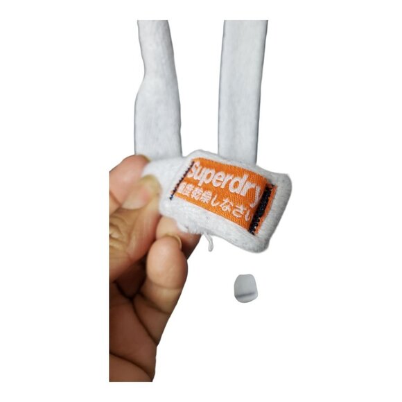 Superdry Grit Tab Vtg Hoodie Pullover With Drawstrings Navy Blue Large - Picture 13 of 14